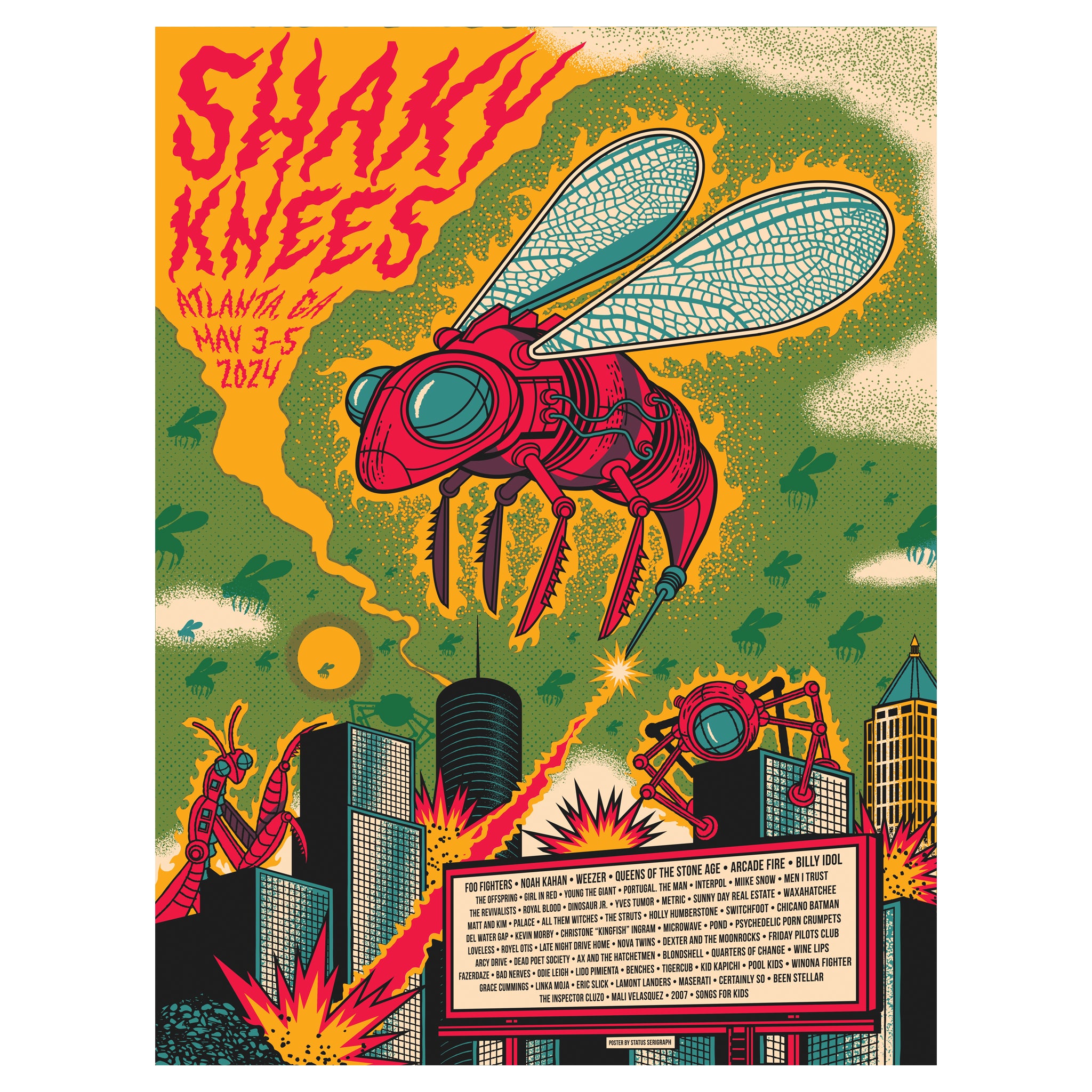 2024 Shaky Knees Commemorative Poster ShakyLaundry